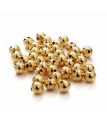 14K Gold Round  Loose bead 4 5 6 mm  (price for 10 piece ) - £31.53 GBP