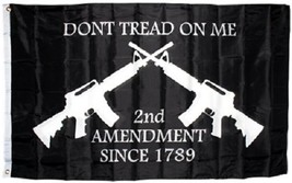3x5 Dont Tread on Me Second Amendment NRA M4 Rifle Flag Protest Banner Gun - £3.90 GBP