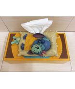 Disney Stitch And Scrump on Bed Figure Tissue Box. Sleep Theme. Very Cute, RARE - £129.79 GBP