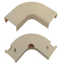 1.25 inch Surface Mount Cable Raceway, Ivory, Flat 90 Degree Elbow - £11.88 GBP