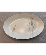 Platinum Wheat Fine China of Japan Oval  10” Serving Platters Silver Edge - $12.19