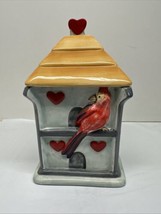 Birdhouse Cookie Jar Gibson Claire Murray Dinnerware 2005 - $54.40