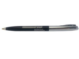 Sheaffer Black &amp; Chrome Ball Pen Norfolk Southern Railroad VTG Advertising - $12.69