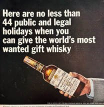 1965 Canadian Club Whiskey Advertisement Hiram Walker Distillery Liquor ... - €21,39 EUR