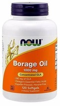 Now Foods Borage Oil, 1000 Mg, 120 Softgels - $29.24