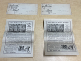 Vintage Lot of 2 Watkins Man Advertisements Promotion Paper Ephemera KG JD - £11.59 GBP