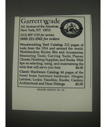 1991 Garrett Wade Company Advertisement - £14.54 GBP