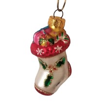 Christmas Ornament Hand Blown Glass Stocking Thomas Pacconi Classics 2003 Xmas - £15.93 GBP