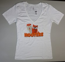 HOOTERS X-LARGE WHITE ANGEL / DEVIL T-SHIRT  TOP (XL) NEW WITH TAGS! - £11.76 GBP
