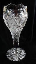 Imperial Glass Crystal Hobstar Vase - $59.00