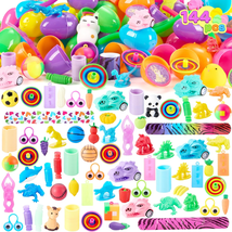 144 PCS Prefilled Easter Eggs with Assorted Toys for Easter Egg Hunt - $37.86
