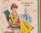 Vintage Hallmark Greeting Card Mini-Book -  Having Another Baby - $14.80