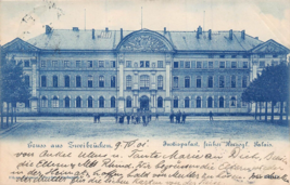 Zweibrucken GERMANY~JUSTIZGEBAUDE-PALACE De JUSTICE-1901 Cyano Postcard - £6.81 GBP