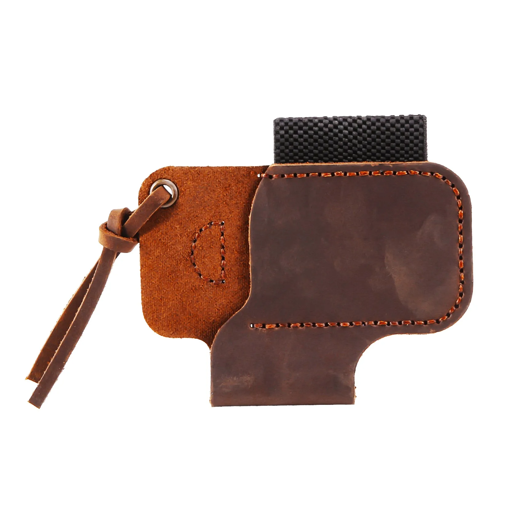 Handmade Leather Sheath Folding  Flashlight Holder EDC Tool Brown - £50.70 GBP