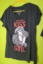 Disney Little Mermaid Shirt Go On And Kiss The Girl Original Ariel Youth... - £13.29 GBP