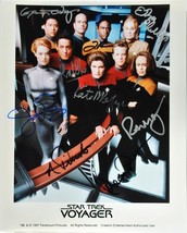 Star Trek Voyager Cast Signed Photo X9 - Kate Mulgrew, Robert Beltran, Tim Russ - £550.75 GBP