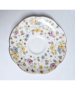 Vintage Foley Bone China EB &amp; Co. Floral Chintz Pattern 5.25&quot; Saucer Rare! - £31.19 GBP