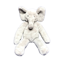 Pottery Barn Kids PBK Elephant Plush Gray Blanket Holder Stuffed Animal Toy 20&quot; - £14.06 GBP