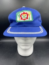 Vtg Country Club Tennis Golf Hat YoungAn Patch Hat Adjustable Blue White  - £9.87 GBP