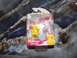 Pokemon Pikachu &amp; Jigglypuff Battle Figure Pack Valentines Day Set New 2024 - £15.75 GBP