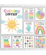 Colorful Pastel Calming Corner Posters | Set of 9 | Classroom Decor - £20.84 GBP