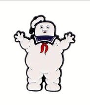 Ghostbusters Staf Pict Marshmallow Man Metal Enamel Pin - New! - £5.05 GBP