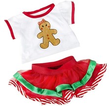 Teddy Mountain Gingerbread 2 pc.  Teddy Bear  Clothes Fit 16&quot; Build a bear - £15.92 GBP