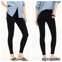 New Womens J Crew Jeans 26 Black Pull On Toothpick Skinny Comfortable Stretch  - £140.36 GBP