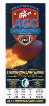 2005 Inaugural ACC Championship Game Full Ticket Virginia Tech FSU Florida State - £192.91 GBP