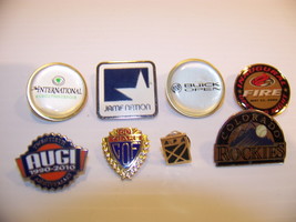 MIXED LOT OF HAT PINS - ROCKIES FIRE BUICK OPEN CASTLE PINES GOLF AUGI J... - $18.00