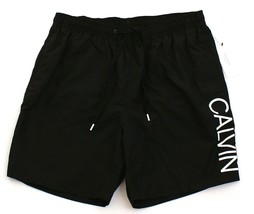 Calvin Klein Signature Black Brief Lined Swim Trunks Swim Shorts Men&#39;s NWT - £53.98 GBP