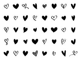 Heart Svg Bundle, Heart Svg, Hand Drawn Heart svg, Open Heart Svg, Doodle Heart  - £1.71 GBP