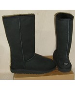UGG Classic Tall Black Suede Boots KIDS Youth Size US 6 = Women US 8 NEW... - €107,45 EUR