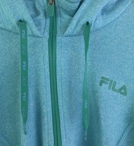 NEW - FILA Sport Hoodie Woman’s Lg 1/4 Zip Pullover Fleece Jacket Heather Blue - £35.82 GBP
