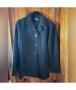Classic Vintage Gray Button-Up Jacket Professional Work Coat Size SM2 - $855.30 MXN