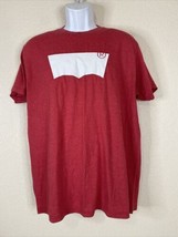 Levi&#39;s Men Size L Red Classic Logo T Shirt Short Sleeve Retro - $7.09