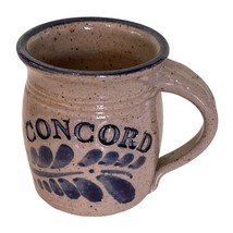 Salt Glazed Westerwald Pottery Mug Vintage 1989 Artist Signed 3.75&quot; Concord - £21.32 GBP