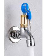Anti Theft Brass Faucet With Lock Key Outdoor Anti Theft Faucet Size B - £18.05 GBP