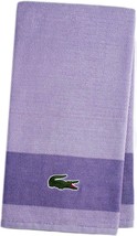 LACOSTE Purple Lilac Big Crocodile Bath Towel Measures 30&quot; x 52&quot; - $21.73