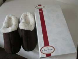Dearfoams Womens Girl Slippers Size 9 Memory Foam Espresso DF606 New - £14.53 GBP