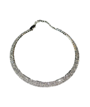 Womens Ladies Crystal Rhinestone Choker Necklace Collar Fashion Jewelry NEW  - £18.08 GBP