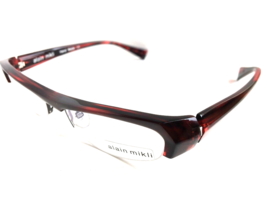 New ALAIN MIKLI AL 0796 0014 50mm Striped Red SemiRimless Women Eyeglasses Frame - £289.11 GBP