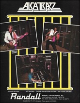 Alcatrazz (band) Gary Shea Graham Bonnet Jimmy Waldo 1984 Randall Guitar Amp ad - £3.37 GBP