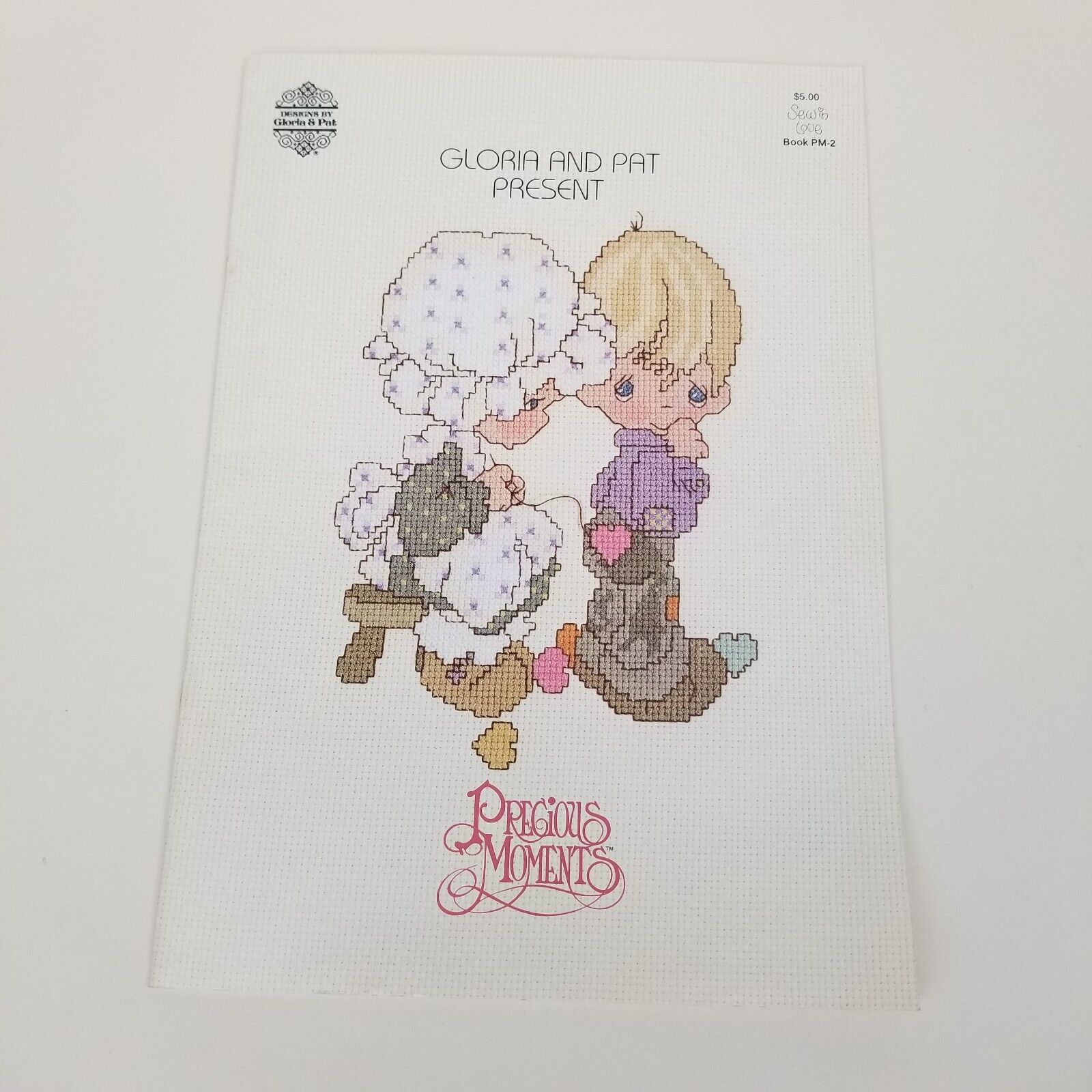 Precious Moments Cross Stitch Pattern Booklet PM-2 Vintage 1981 Gloria and Pat - $9.90