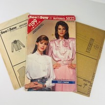 Vintage Butterick Pattern See And Sew Misses Blouse 14 16 18 Uncut FF 5823 Shirt - £17.62 GBP