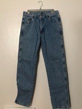 Wrangler Mens Size 32x34 Relaxed Fit Jeans Mid Wash Blue - $18.00
