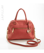 COOL MICHAEL KORS PEBBLED LEATHER SATCHEL PURSE! - $112.86
