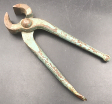 Antique 1908 Witherby England Pincer Steel 6.5&quot; Long Nippers Carpentry C... - $26.86