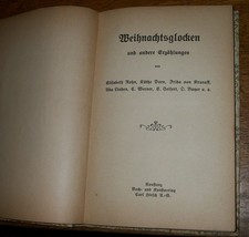 Weihnachtsglocken Und Andere Erzählungen Christmas Bells &amp; Tales Old German Book - £103.91 GBP