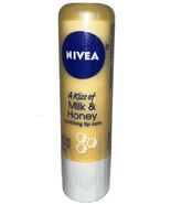 1- Nivea A Kiss Of Milk &amp; Honey Soothing LipCare Moisturizer Sealed/Disc... - $364.10 MXN
